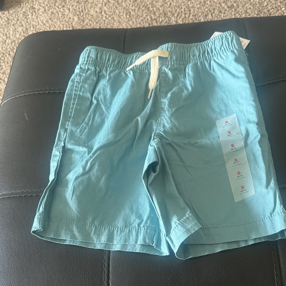 Kids Light Blue Drawstring Shorts- Old Navy